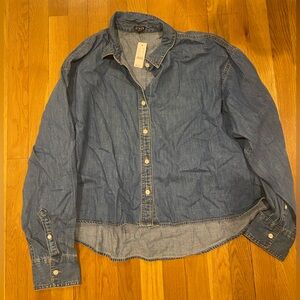 J. Crew Light Blue Denim Shirt
